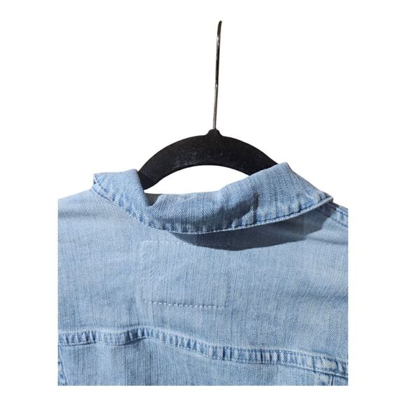 AG Adriano Goldschmied Distressed Light Denim Jacket - Size Small - Picture 4 of 8